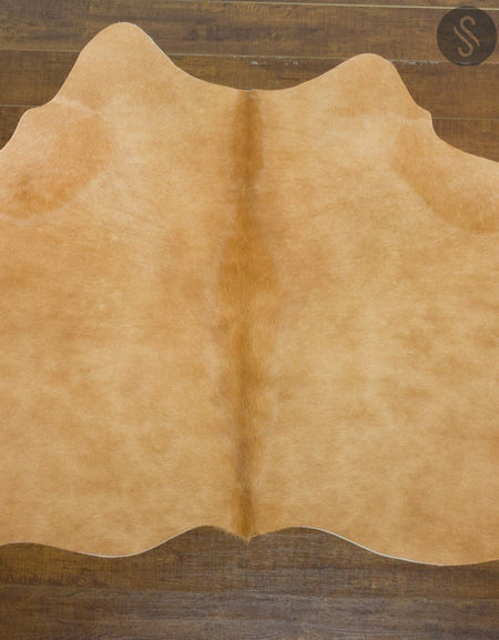 Palomino Brazilian Small Cowhide Rug 4'2" x 4'5" #2593 by Hudson Hides