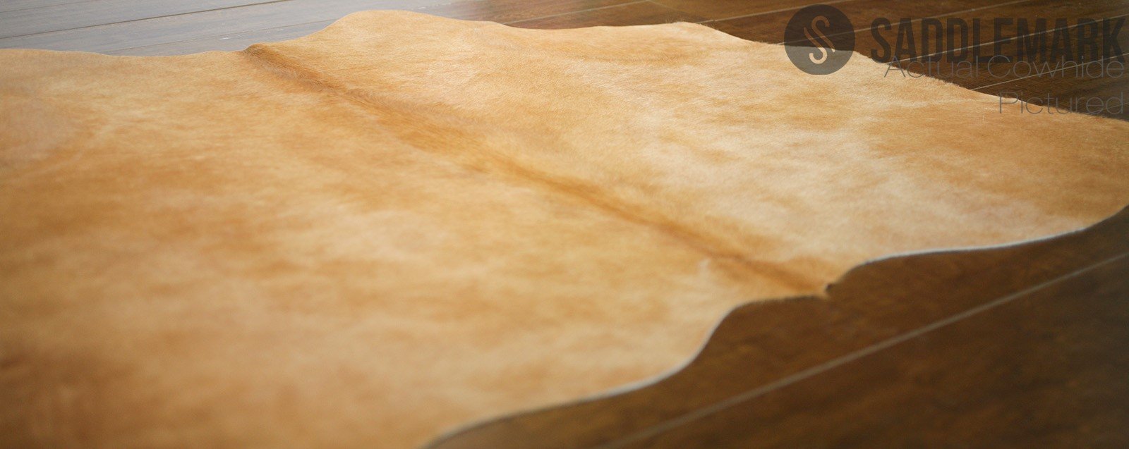 Palomino Brazilian Small Cowhide Rug 4'2" x 4'5" #2593 by Hudson Hides