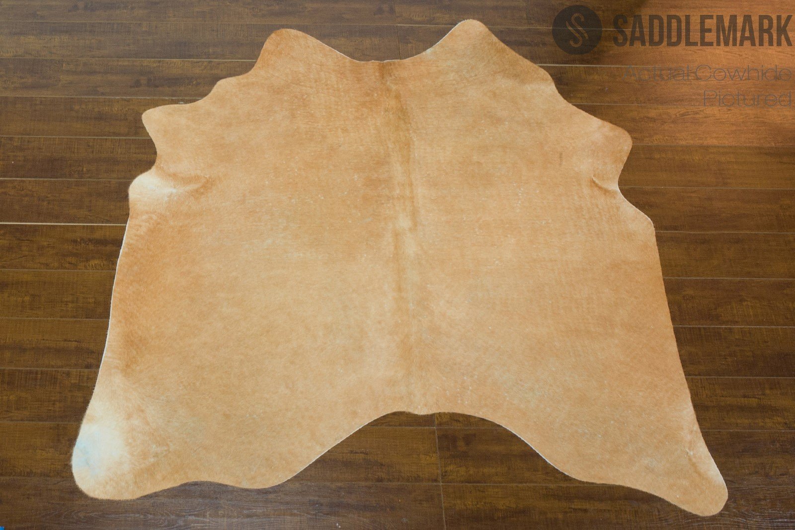 Palomino Brazilian Small Cowhide Rug 5'2" x 5' #2637 by Hudson Hides