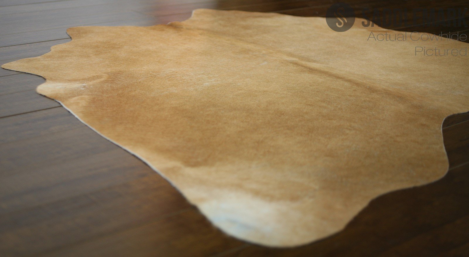 Palomino Brazilian Small Cowhide Rug 5'2" x 5' #2637 by Hudson Hides