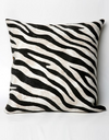 Zebra Brazilian Premium Cowhide Pillow 20x20