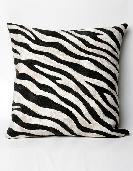 Zebra Brazilian Premium Cowhide Pillow 20x20
